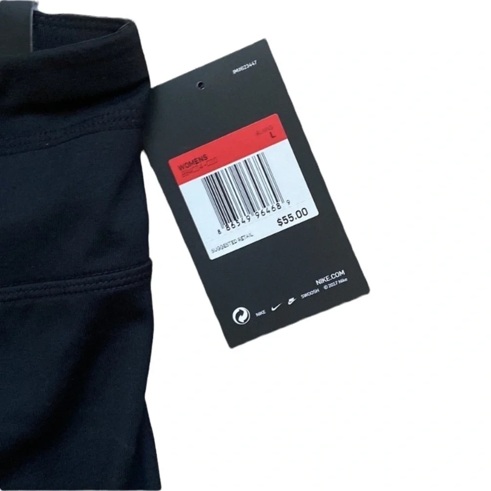 Nike Power Running Tight Black Size L New - Picture 3 of 8
